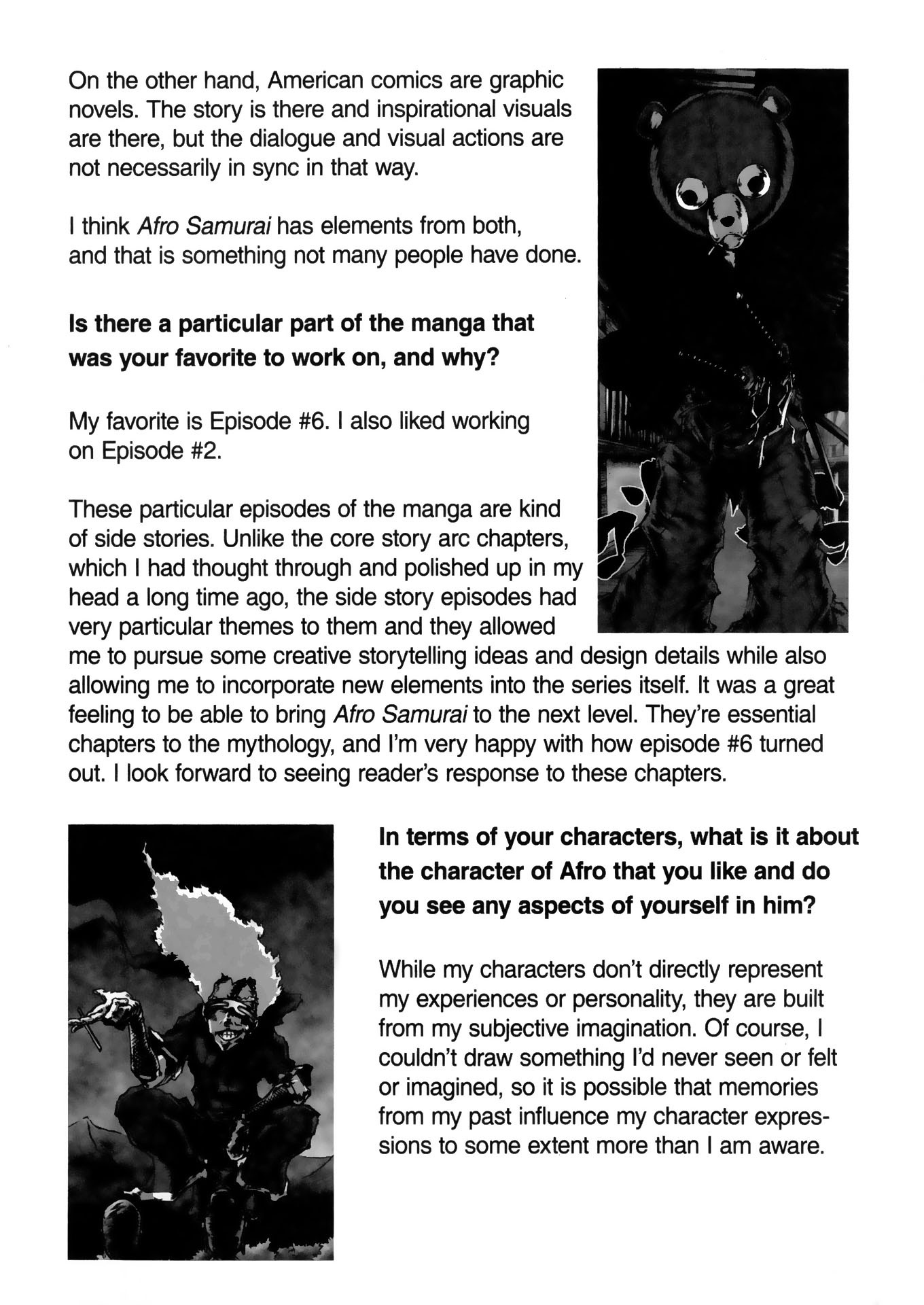 Afro Samurai - Vol.2 Chapter 10.1: Interview With Takashi Okazaki