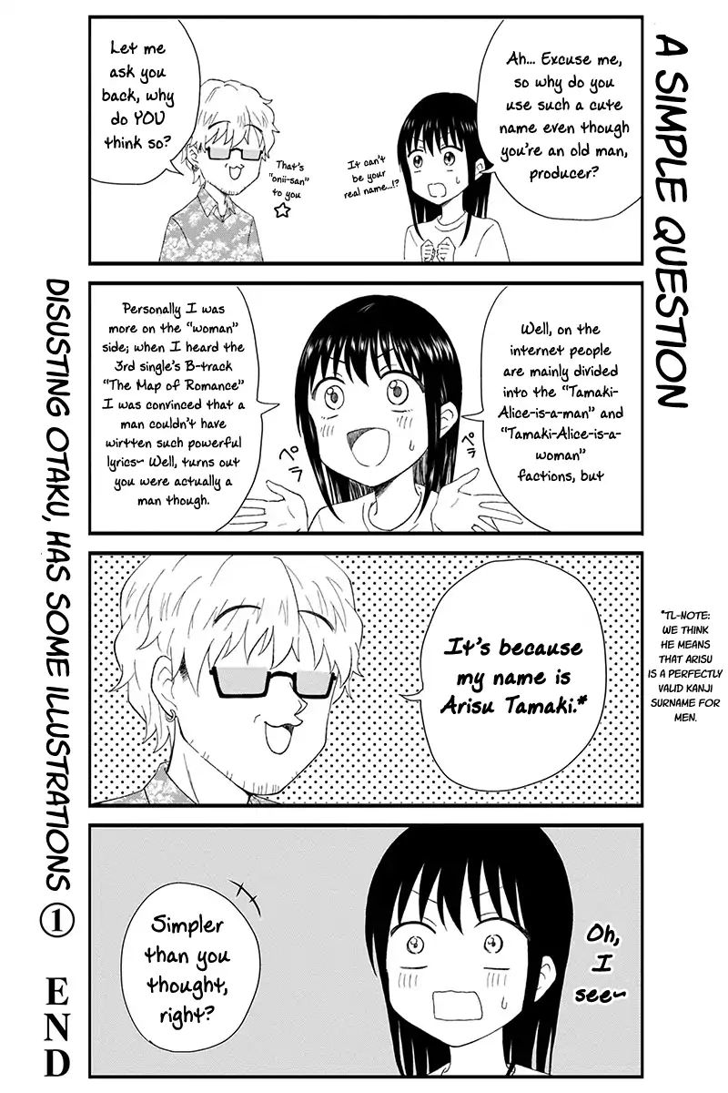 Disgusting Otaku, Become An Idol! - Vol.1 Chapter 16.5: Disgusting Otaku Has Some Illustrations 1