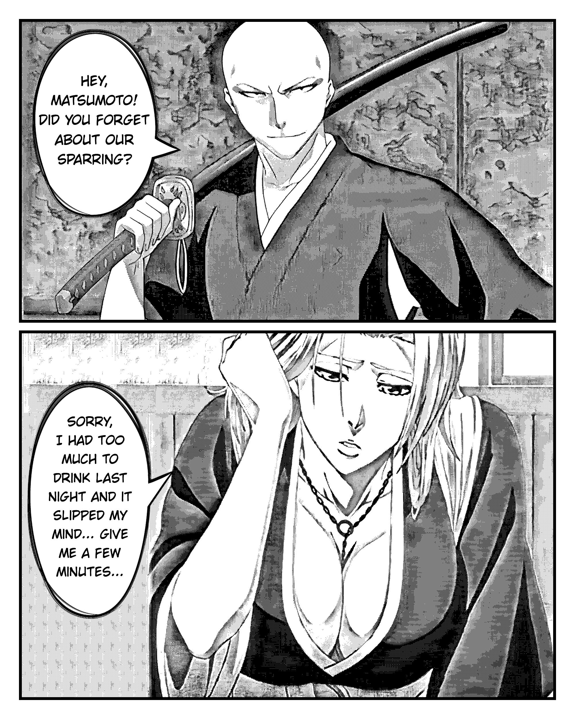 Collection Of Parodies From Xdomitorix - Vol.1 Chapter 1: A Parody Of Rangiku Matsumoto And Ikkaku Madarame (From Anime Bleach)