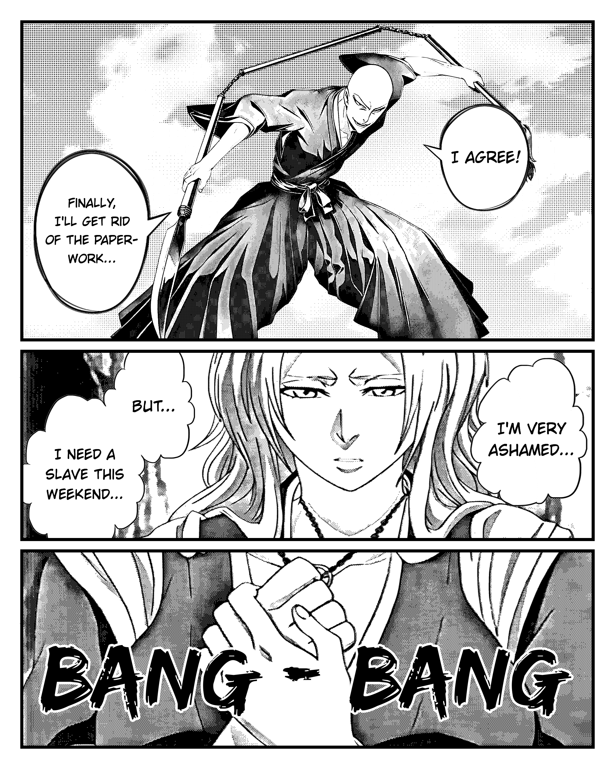 Collection Of Parodies From Xdomitorix - Vol.1 Chapter 1: A Parody Of Rangiku Matsumoto And Ikkaku Madarame (From Anime Bleach)