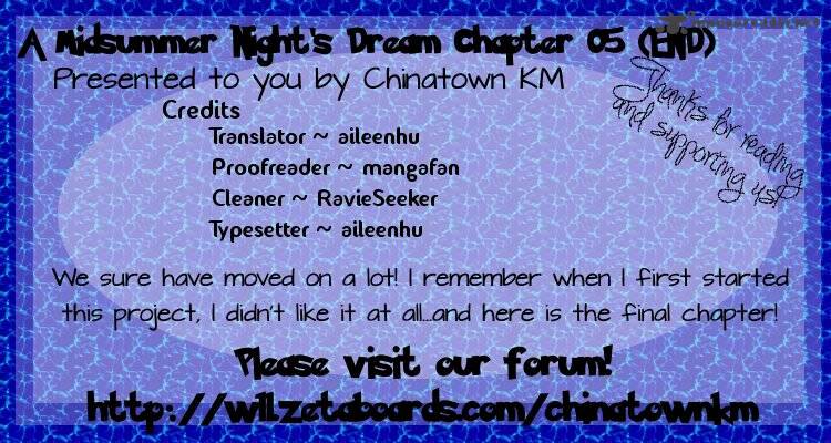 A Midsummer Night's Dream - Chapter 5 : End