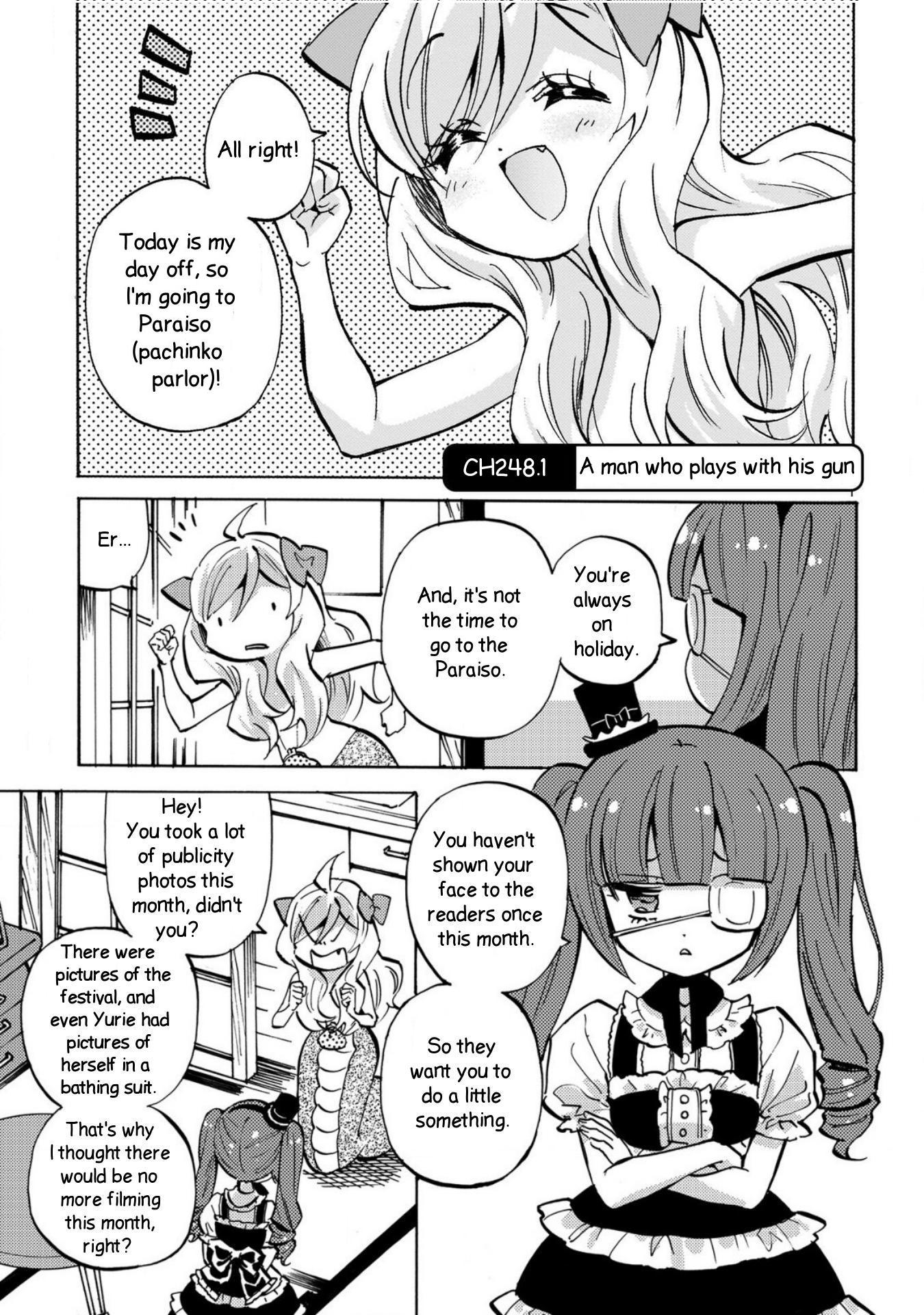 Jashin-Chan Dropkick - Vol.22 Chapter 248.1: A Man Who Plays With His Gun