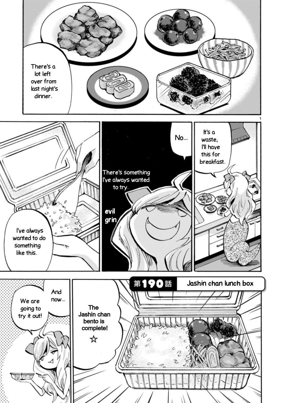 Jashin-Chan Dropkick - Vol.17 Chapter 190: Jashin Chan Lunch Box