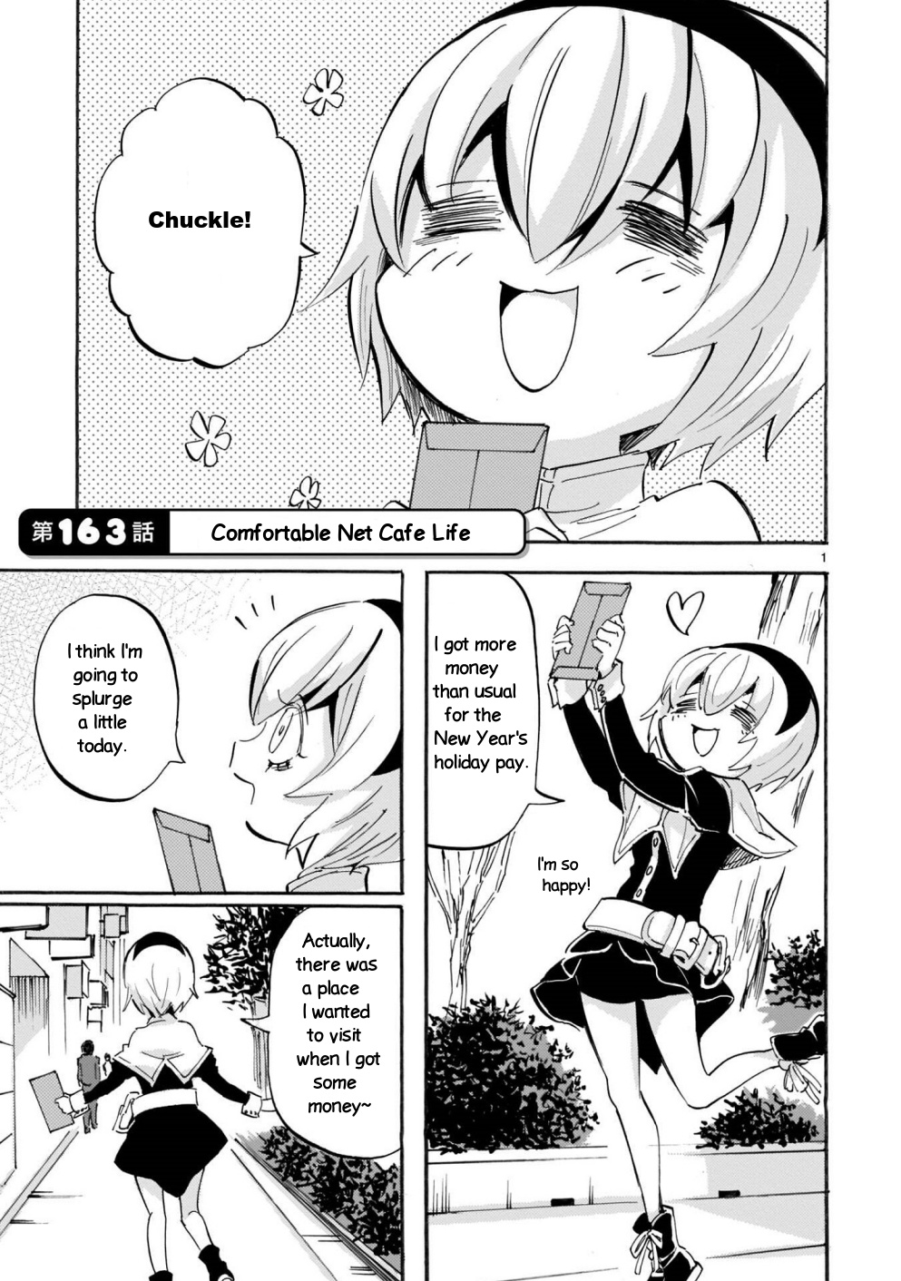 Jashin-Chan Dropkick - Vol.14 Chapter 163: Comfortable Net Cafe Life