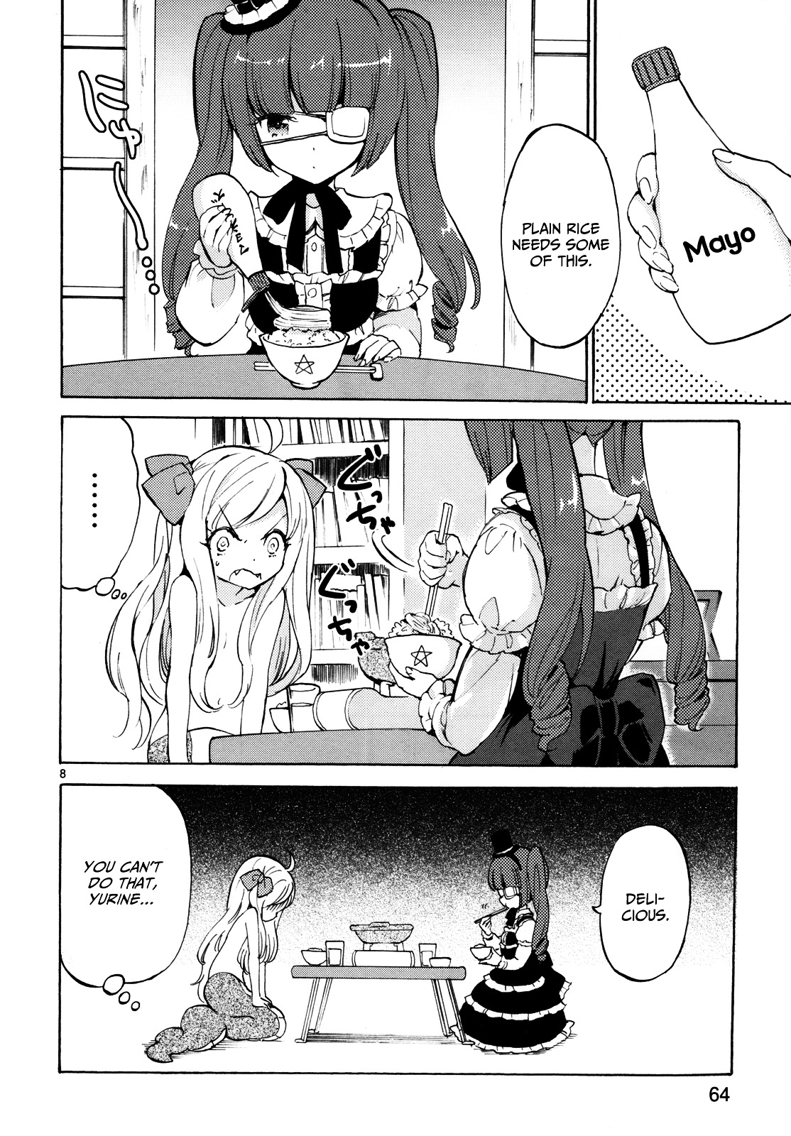 Jashin-Chan Dropkick - Vol.2 Chapter 19 : Jyashin In The Boiled Tofu