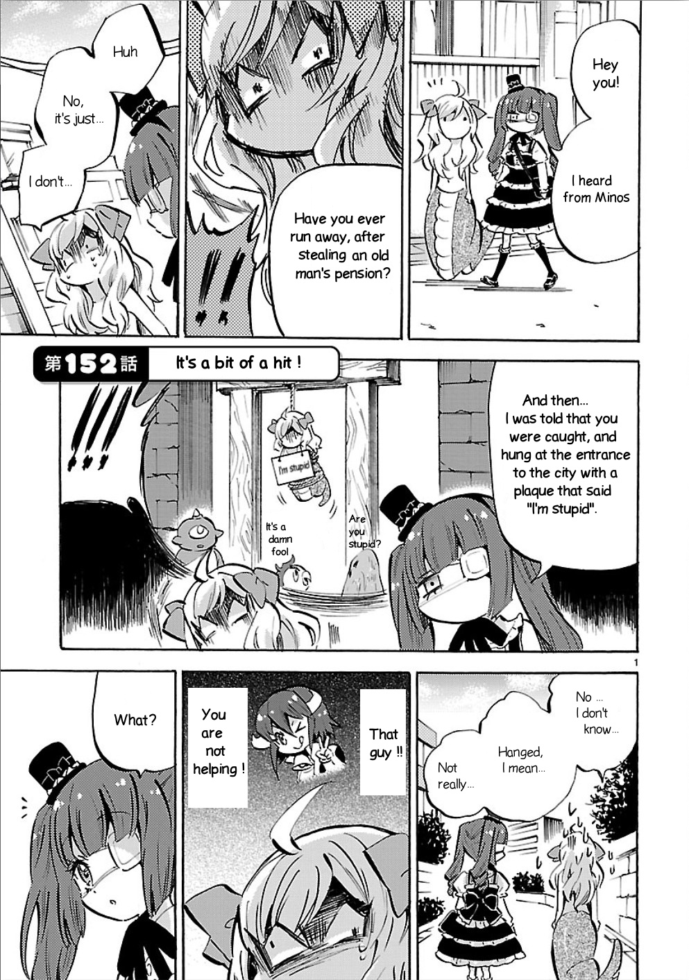 Jashin-Chan Dropkick - Vol.13 Chapter 152: It's A Bit Of A Hit!