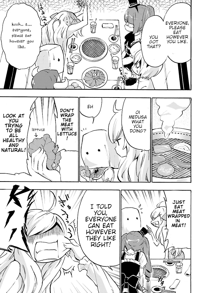 Jashin-Chan Dropkick - Vol.4 Chapter 49: 100% Grilled Beef