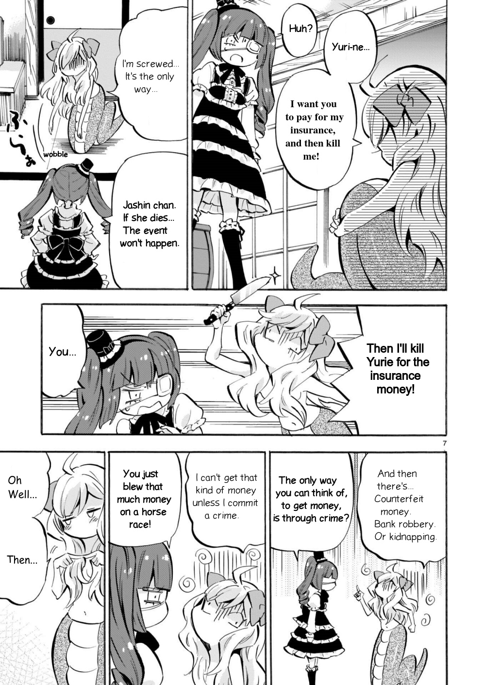 Jashin-Chan Dropkick - Vol.15 Chapter 174.2: Legendary Ribbon