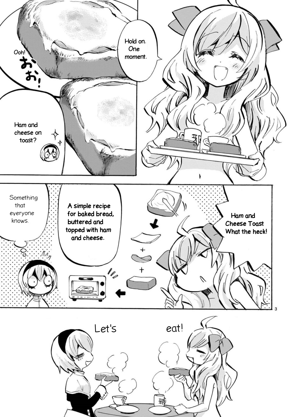 Jashin-Chan Dropkick - Vol.14 Chapter Extra : Peko's Ham And Cheese Toast