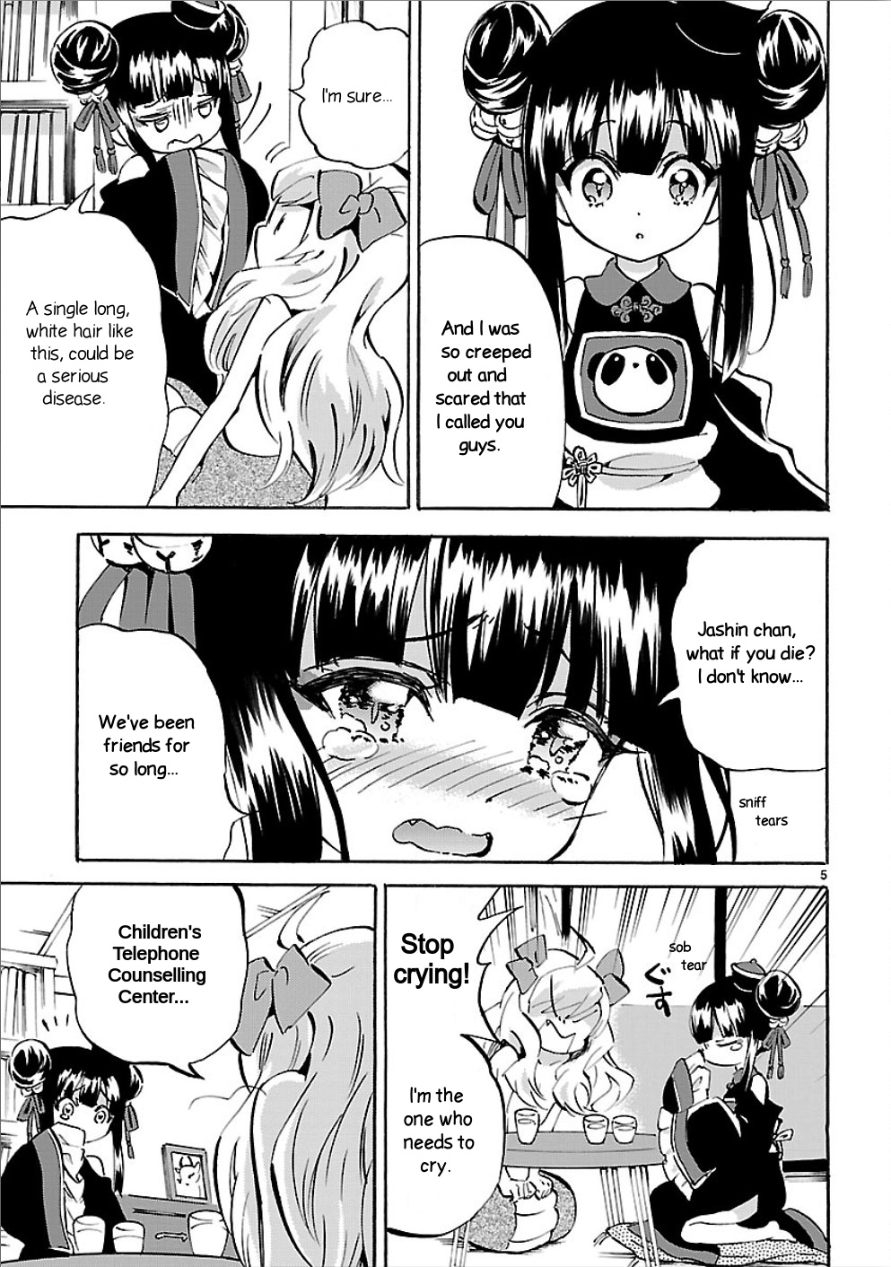 Jashin-Chan Dropkick - Vol.13 Chapter 155: White And Long Hair