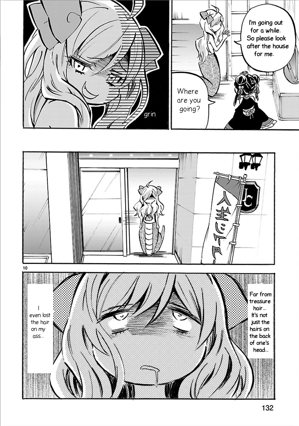 Jashin-Chan Dropkick - Vol.13 Chapter 155: White And Long Hair