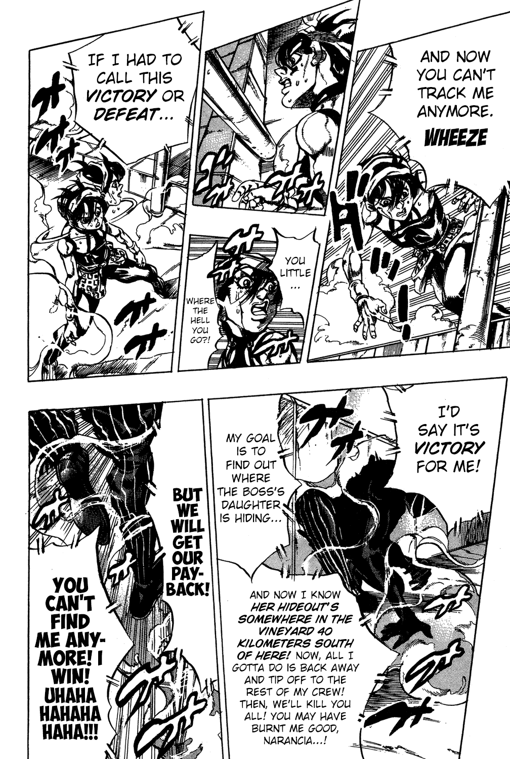 Jojo's Bizarre Adventure Part 5 - Vento Aureo - Vol.5 Chapter 38: Narancia's Aerosmith Part 8