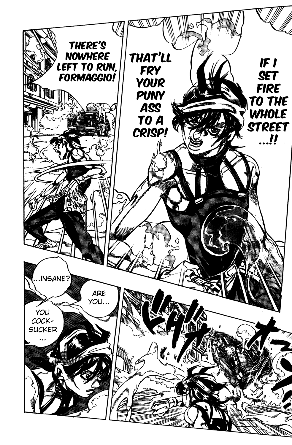 Jojo's Bizarre Adventure Part 5 - Vento Aureo - Vol.5 Chapter 38: Narancia's Aerosmith Part 8