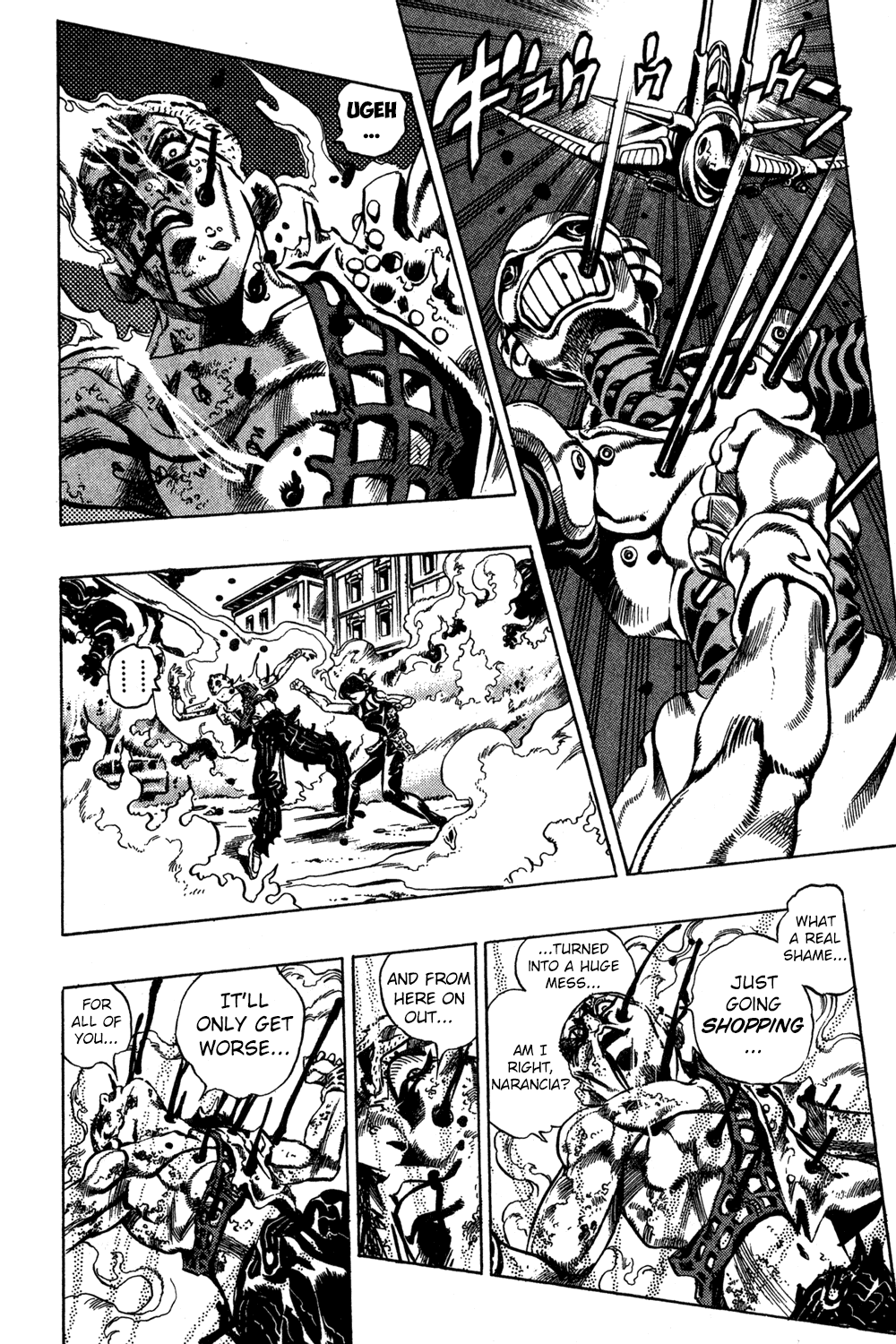 Jojo's Bizarre Adventure Part 5 - Vento Aureo - Vol.5 Chapter 38: Narancia's Aerosmith Part 8