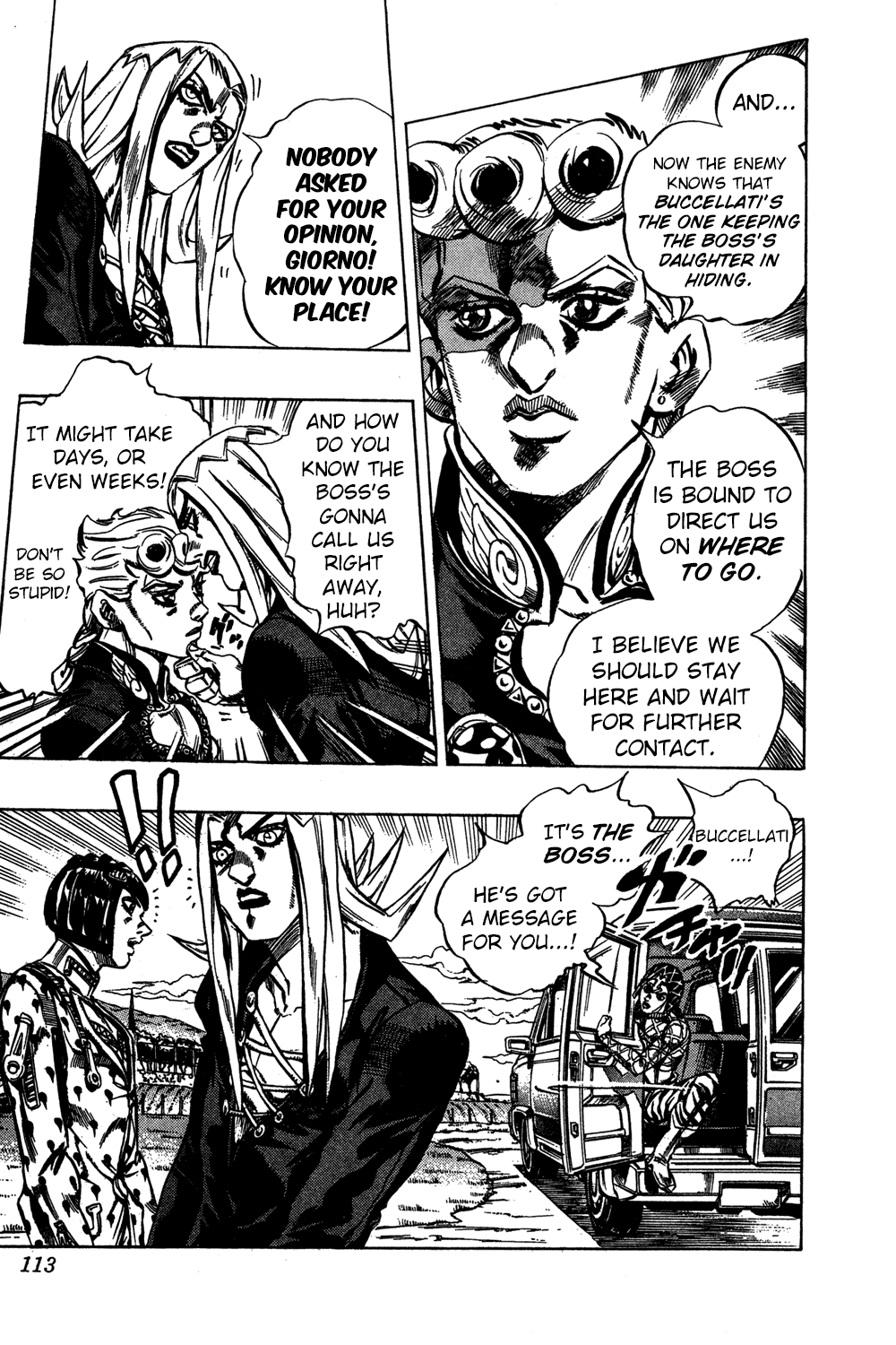 Jojo's Bizarre Adventure Part 5 - Vento Aureo - Vol.5 Chapter 39: Second Order From The Boss: Retrieve The Key!