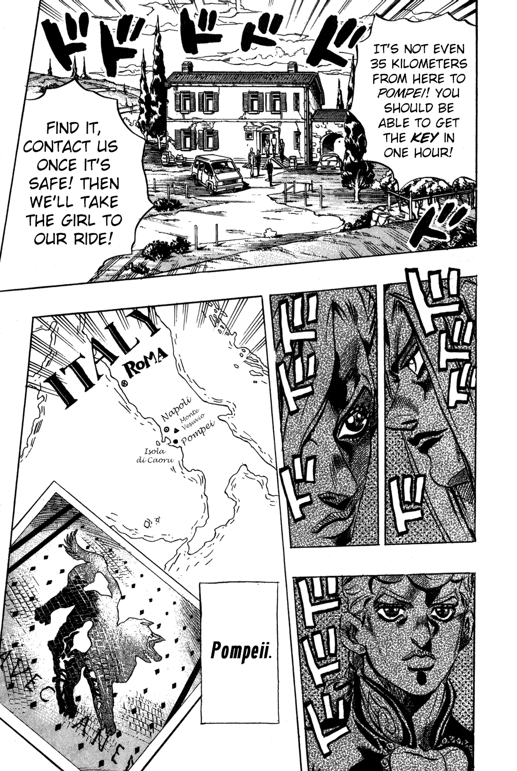 Jojo's Bizarre Adventure Part 5 - Vento Aureo - Vol.5 Chapter 39: Second Order From The Boss: Retrieve The Key!