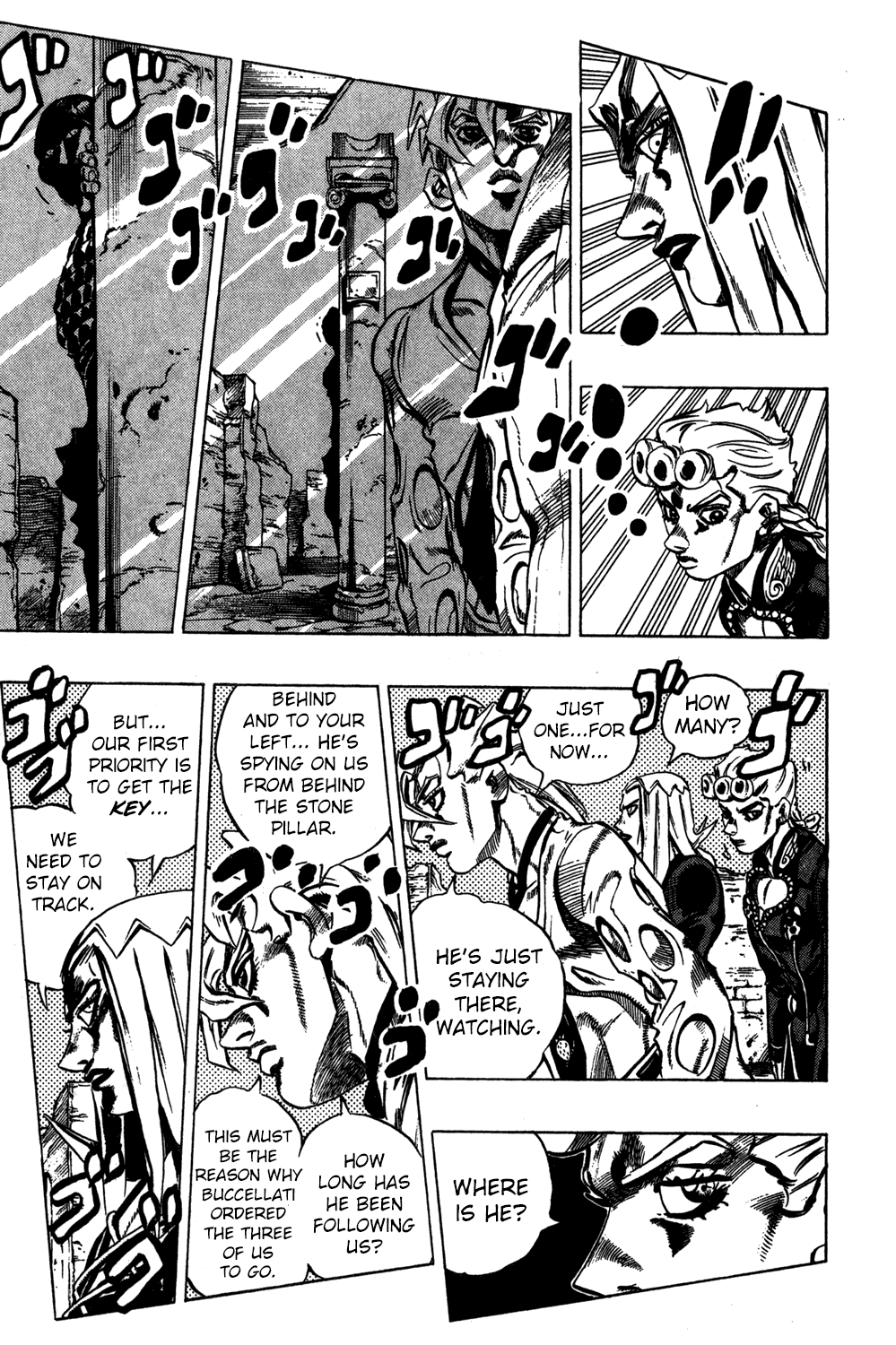 Jojo's Bizarre Adventure Part 5 - Vento Aureo - Vol.5 Chapter 39: Second Order From The Boss: Retrieve The Key!