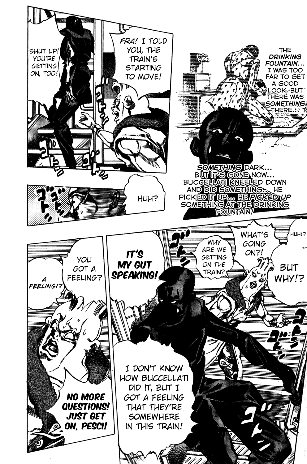 Jojo's Bizarre Adventure Part 5 - Vento Aureo - Vol.6 Chapter 48: The Firenze-Bound Super Express Part 2