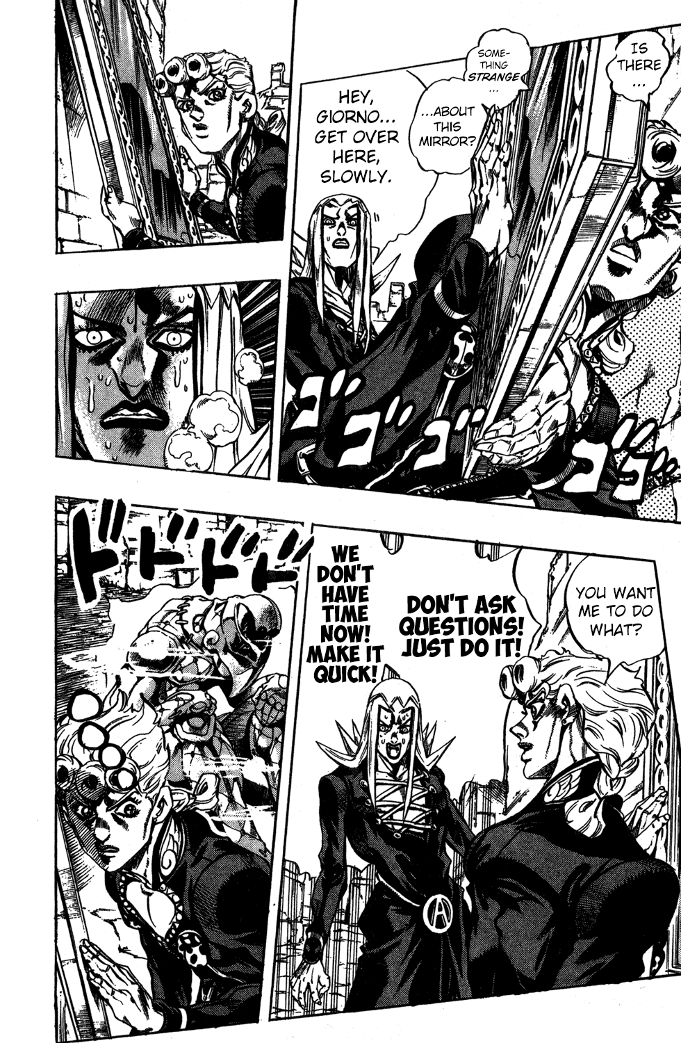 Jojo's Bizarre Adventure Part 5 - Vento Aureo - Vol.5 Chapter 41: Man In The Mirror And Purple Haze Part 2