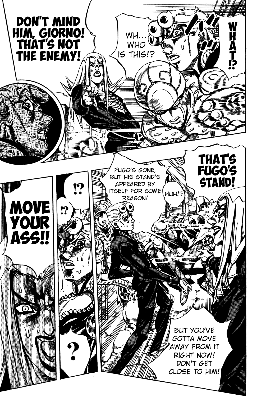 Jojo's Bizarre Adventure Part 5 - Vento Aureo - Vol.5 Chapter 41: Man In The Mirror And Purple Haze Part 2