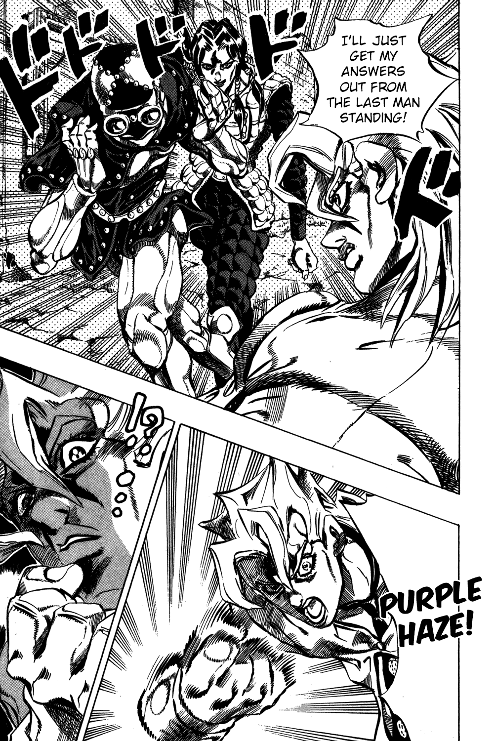 Jojo's Bizarre Adventure Part 5 - Vento Aureo - Vol.5 Chapter 41: Man In The Mirror And Purple Haze Part 2