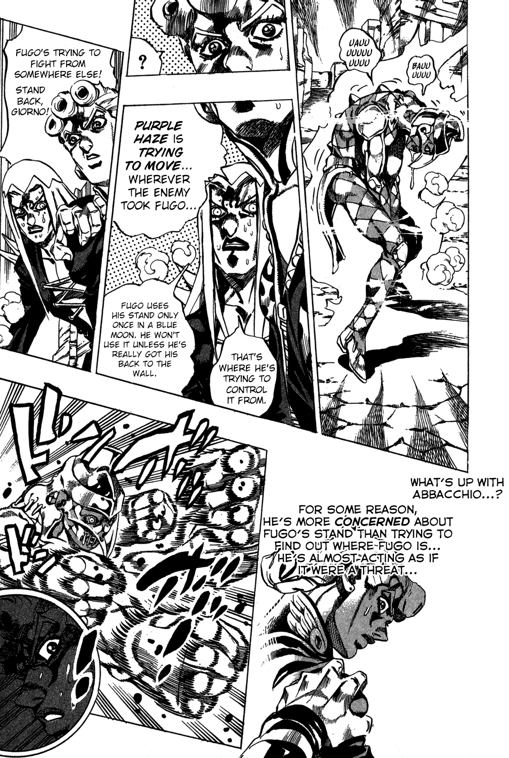 Jojo's Bizarre Adventure Part 5 - Vento Aureo - Vol.5 Chapter 41: Man In The Mirror And Purple Haze Part 2