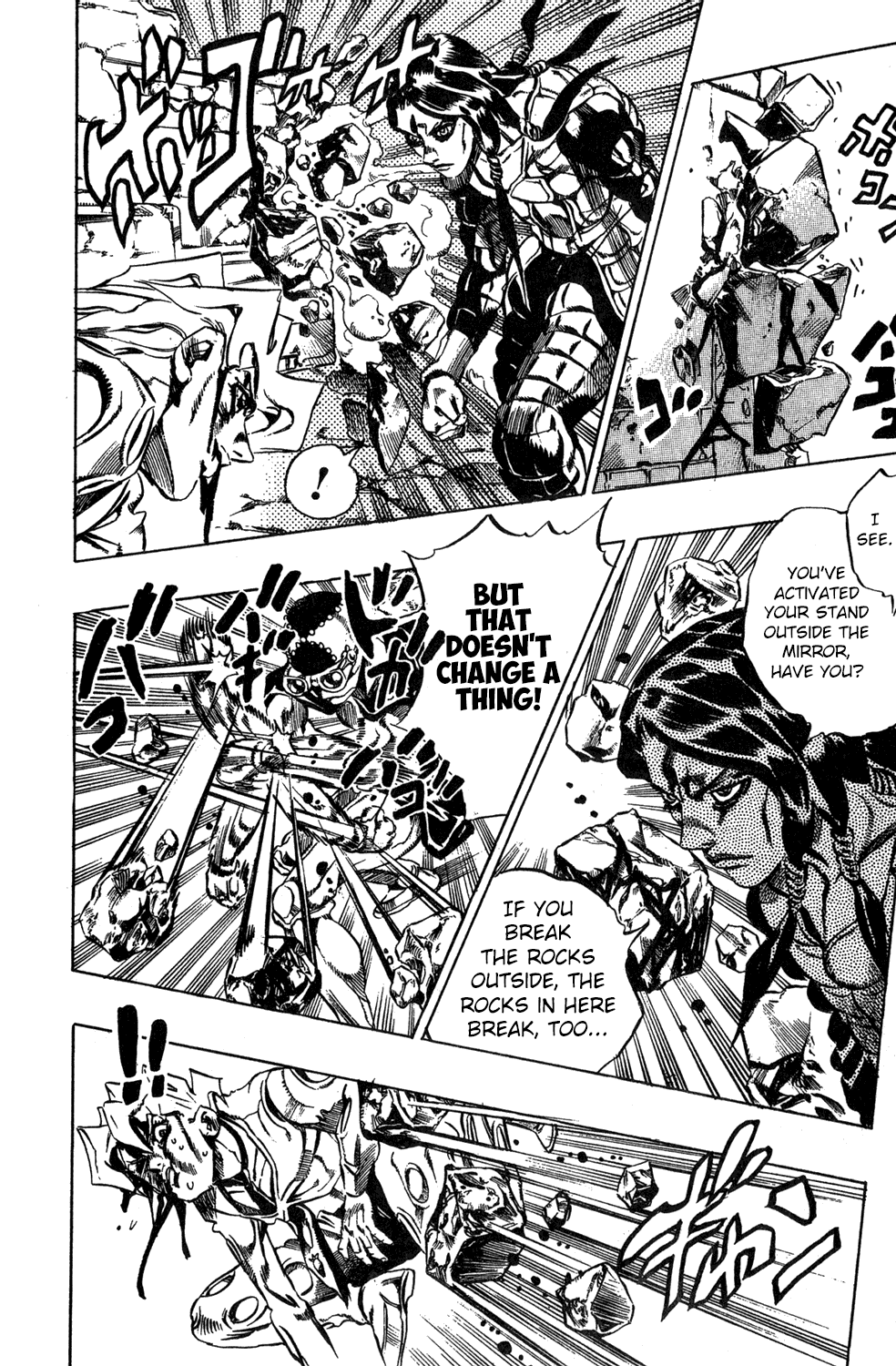 Jojo's Bizarre Adventure Part 5 - Vento Aureo - Vol.5 Chapter 41: Man In The Mirror And Purple Haze Part 2