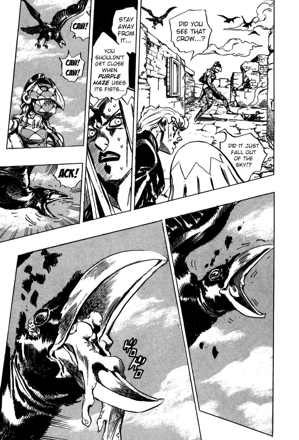 Jojo's Bizarre Adventure Part 5 - Vento Aureo - Vol.5 Chapter 41: Man In The Mirror And Purple Haze Part 2