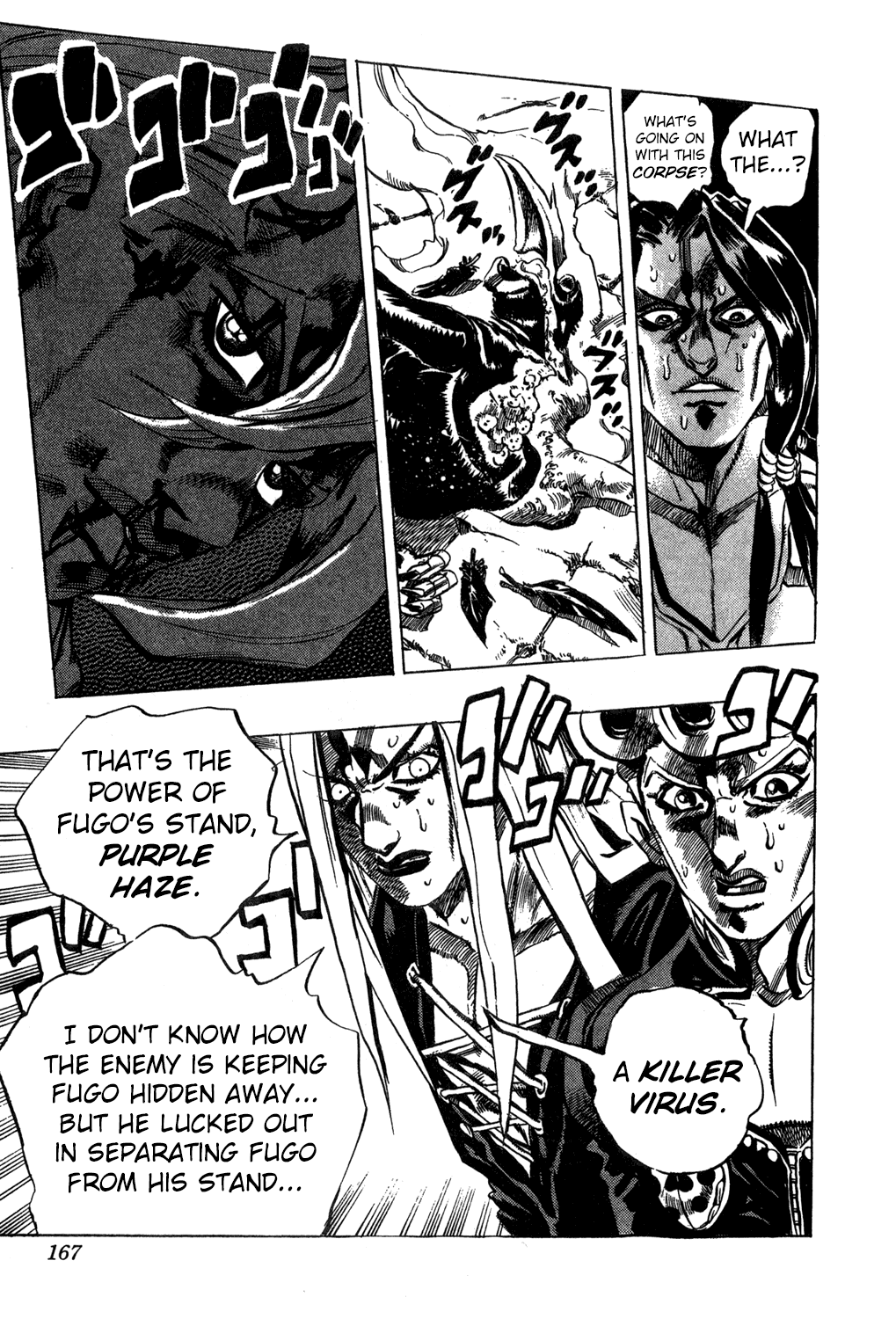 Jojo's Bizarre Adventure Part 5 - Vento Aureo - Vol.5 Chapter 41: Man In The Mirror And Purple Haze Part 2