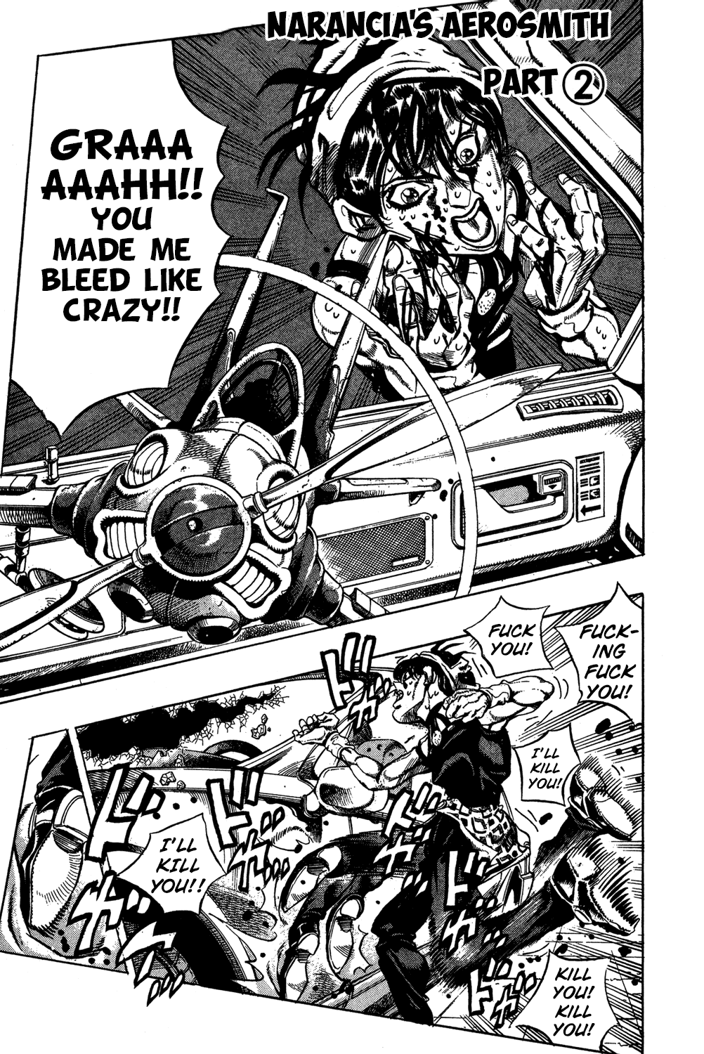 Jojo's Bizarre Adventure Part 5 - Vento Aureo - Vol.4 Chapter 32: Narancia's Aerosmith Part 2