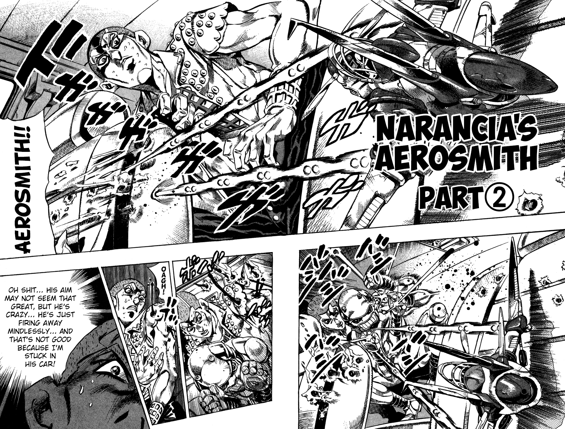 Jojo's Bizarre Adventure Part 5 - Vento Aureo - Vol.4 Chapter 32: Narancia's Aerosmith Part 2