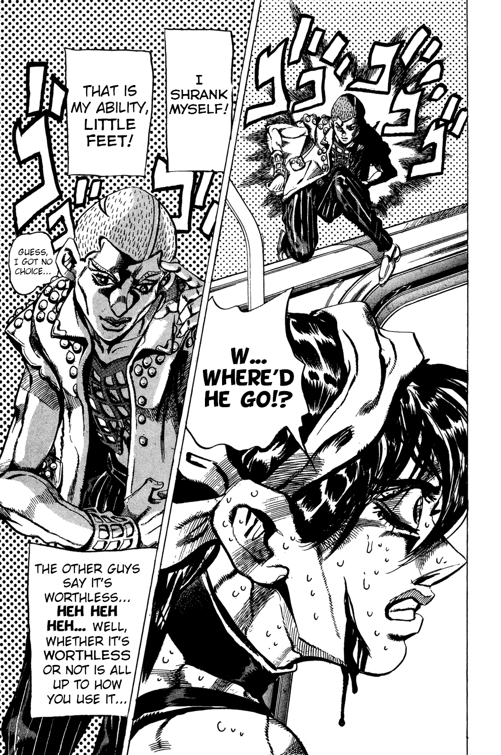 Jojo's Bizarre Adventure Part 5 - Vento Aureo - Vol.4 Chapter 32: Narancia's Aerosmith Part 2