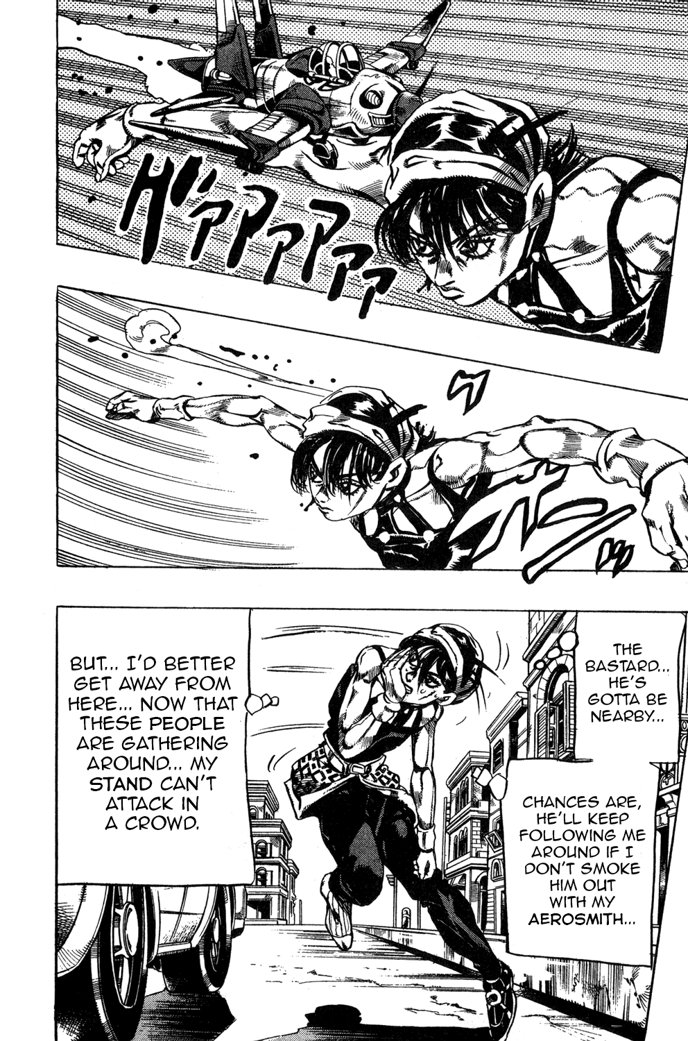 Jojo's Bizarre Adventure Part 5 - Vento Aureo - Vol.4 Chapter 32: Narancia's Aerosmith Part 2