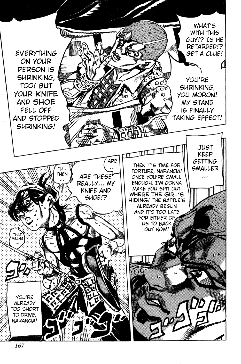 Jojo's Bizarre Adventure Part 5 - Vento Aureo - Vol.4 Chapter 32: Narancia's Aerosmith Part 2