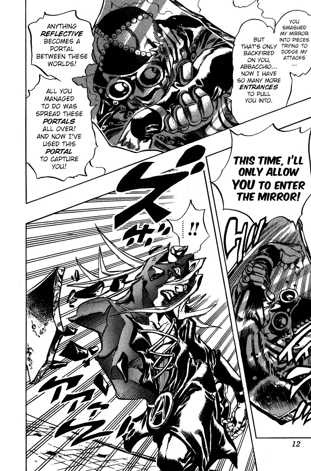 Jojo's Bizarre Adventure Part 5 - Vento Aureo - Vol.6 Chapter 43: Man In The Mirror And Purple Haze Part 4