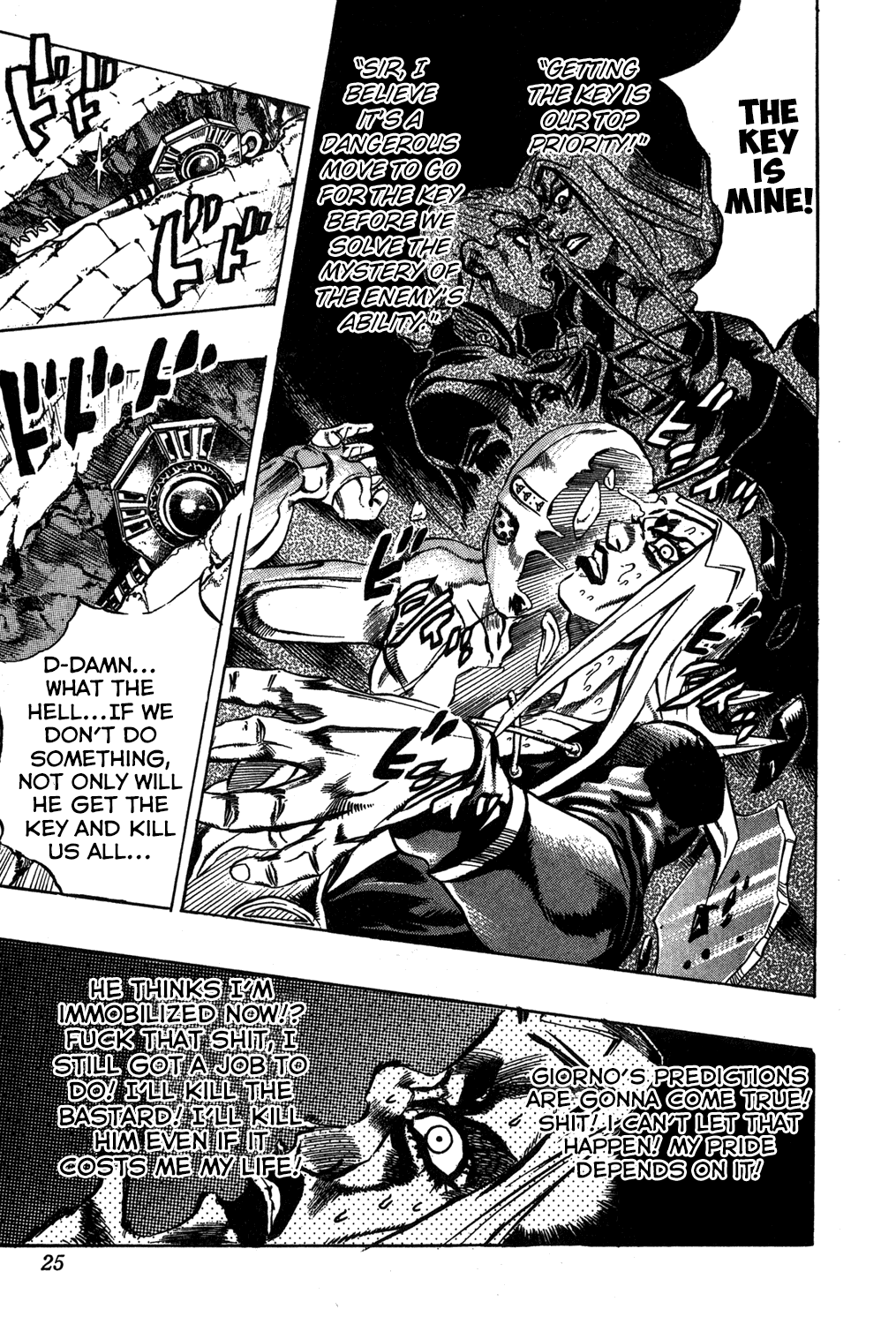 Jojo's Bizarre Adventure Part 5 - Vento Aureo - Vol.6 Chapter 43: Man In The Mirror And Purple Haze Part 4