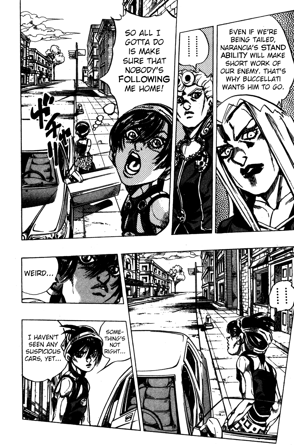 Jojo's Bizarre Adventure Part 5 - Vento Aureo - Vol.4 Chapter 31: Narancia's Aerosmith Part 1