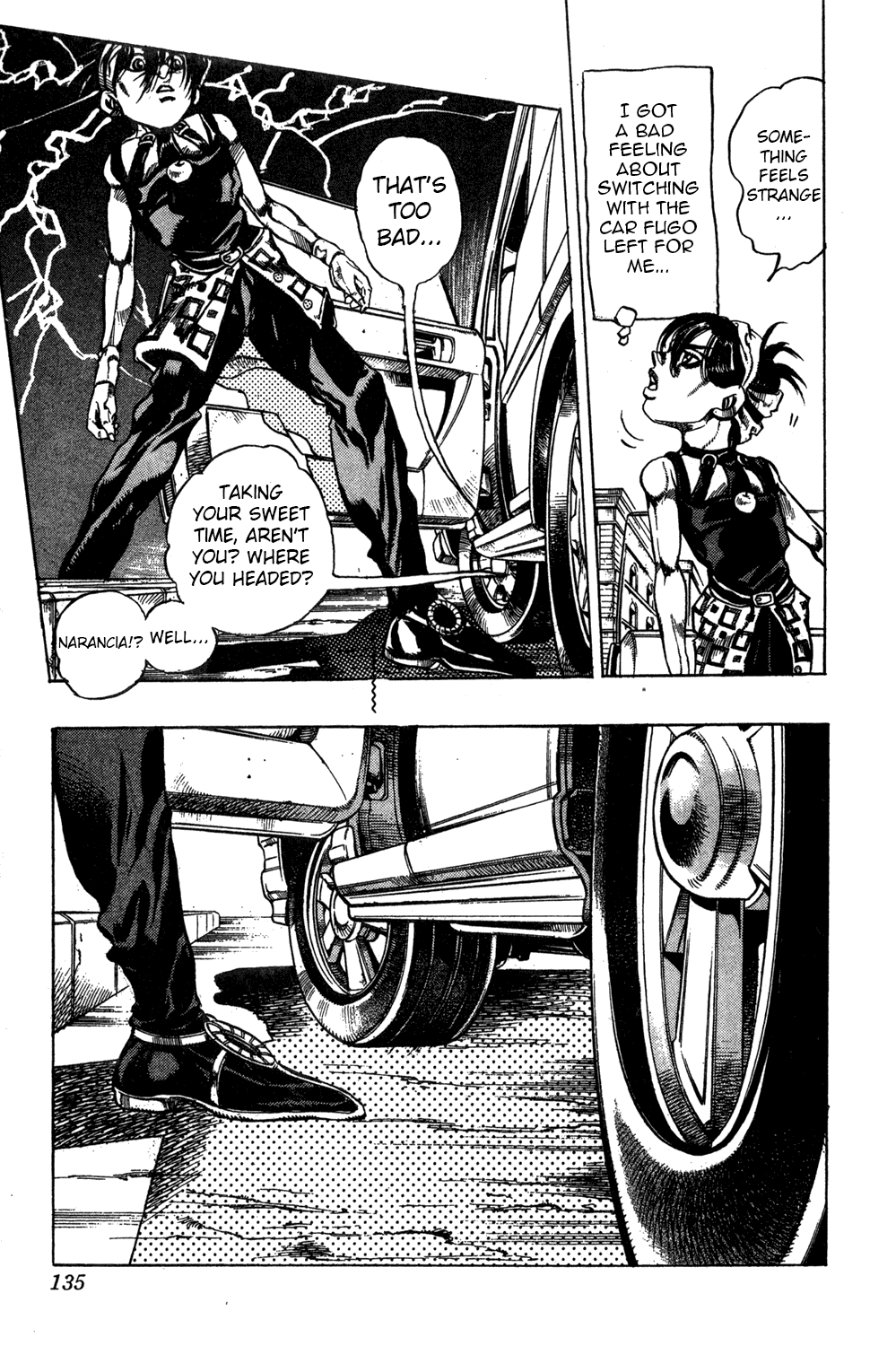 Jojo's Bizarre Adventure Part 5 - Vento Aureo - Vol.4 Chapter 31: Narancia's Aerosmith Part 1