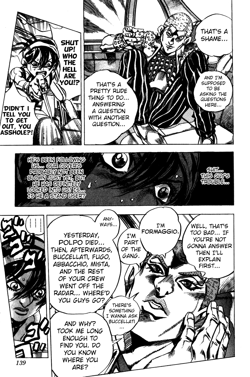 Jojo's Bizarre Adventure Part 5 - Vento Aureo - Vol.4 Chapter 31: Narancia's Aerosmith Part 1