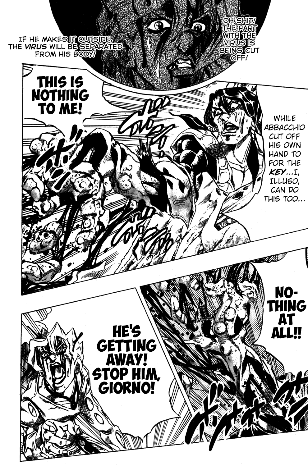 Jojo's Bizarre Adventure Part 5 - Vento Aureo - Vol.6 Chapter 45: Man In The Mirror And Purple Haze Part 6