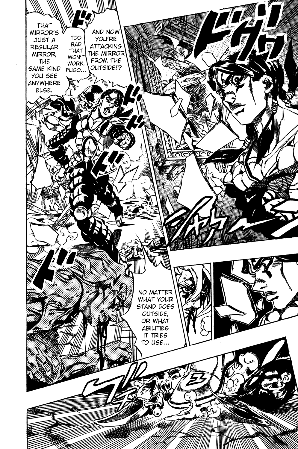 Jojo's Bizarre Adventure Part 5 - Vento Aureo - Vol.5 Chapter 42: Man In The Mirror And Purple Haze Part 3