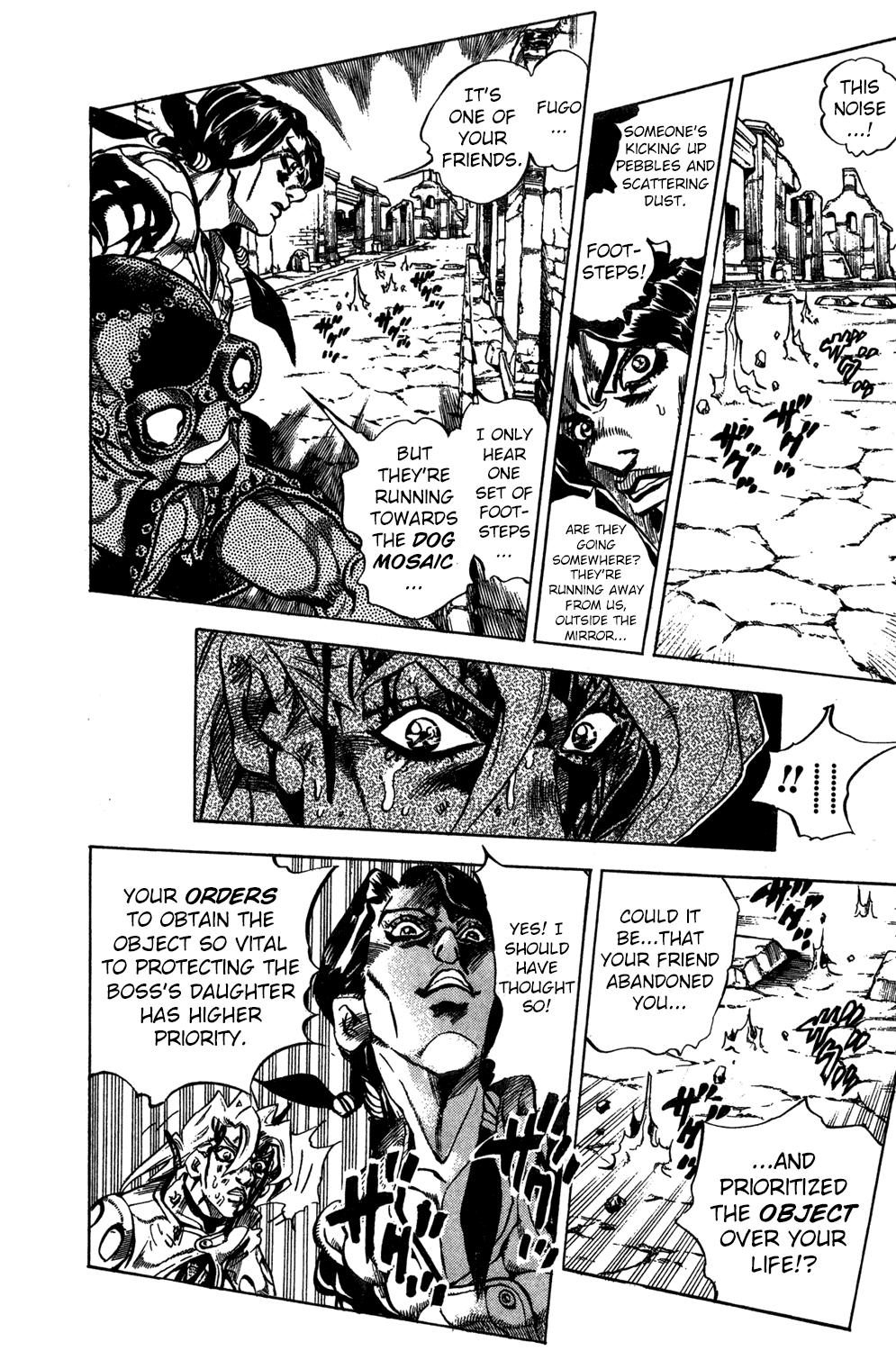 Jojo's Bizarre Adventure Part 5 - Vento Aureo - Vol.5 Chapter 42: Man In The Mirror And Purple Haze Part 3