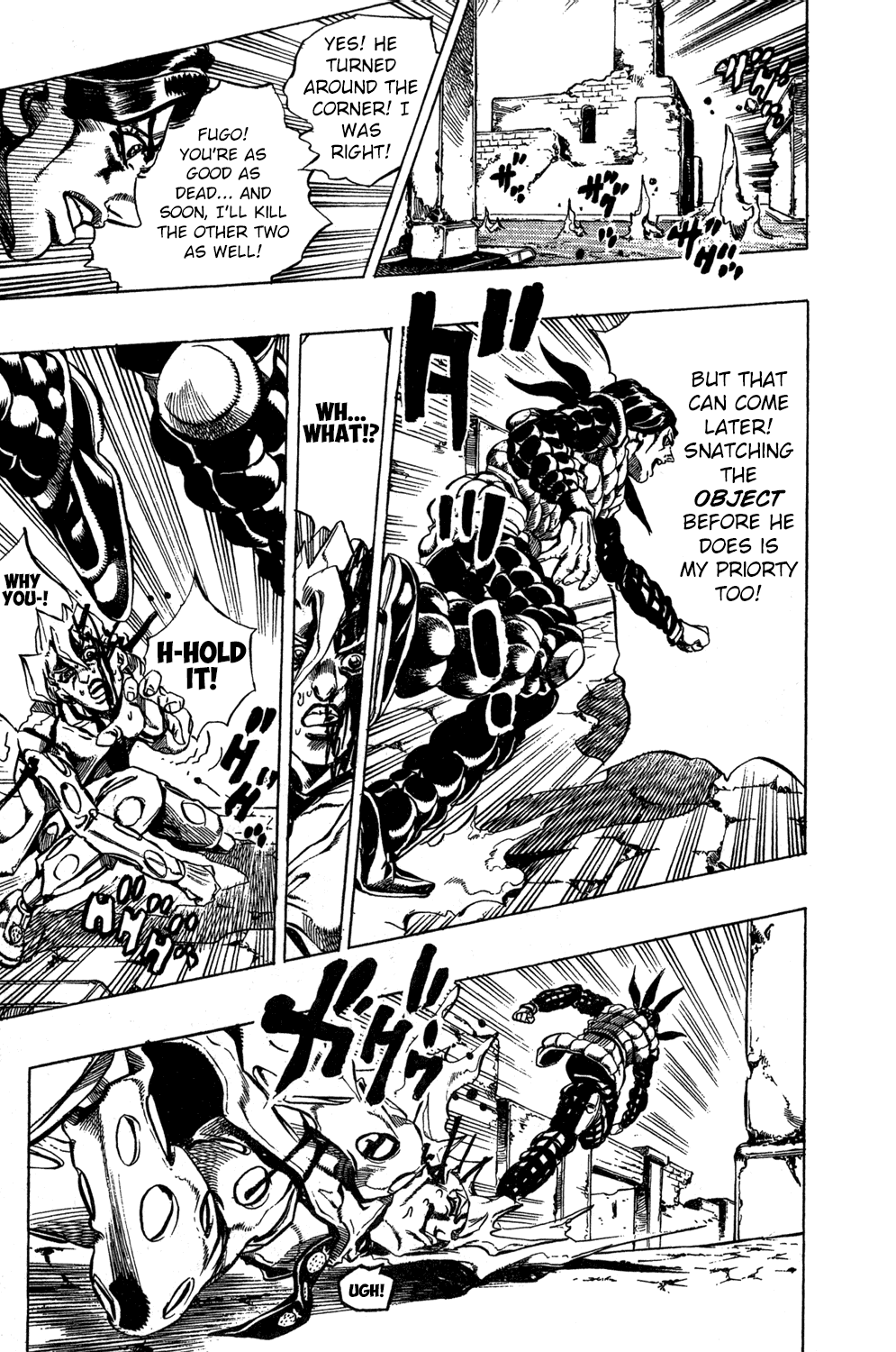 Jojo's Bizarre Adventure Part 5 - Vento Aureo - Vol.5 Chapter 42: Man In The Mirror And Purple Haze Part 3