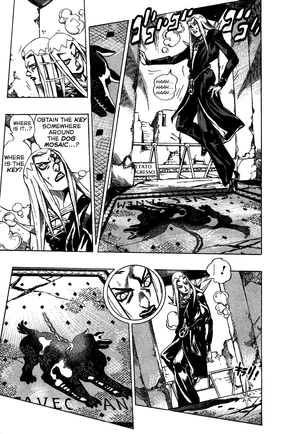 Jojo's Bizarre Adventure Part 5 - Vento Aureo - Vol.5 Chapter 42: Man In The Mirror And Purple Haze Part 3