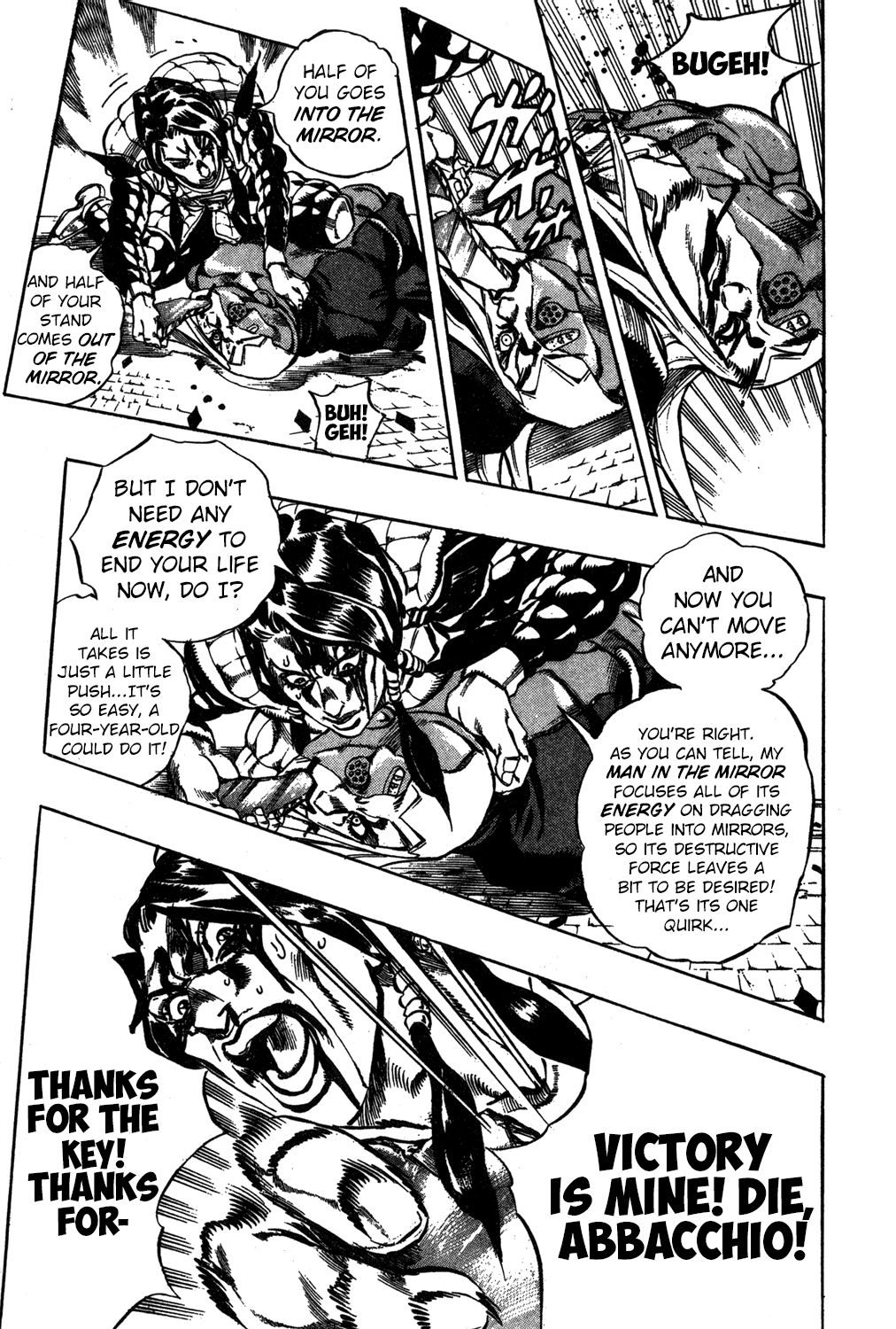 Jojo's Bizarre Adventure Part 5 - Vento Aureo - Vol.6 Chapter 44: Man In The Mirror And Purple Haze Part 5