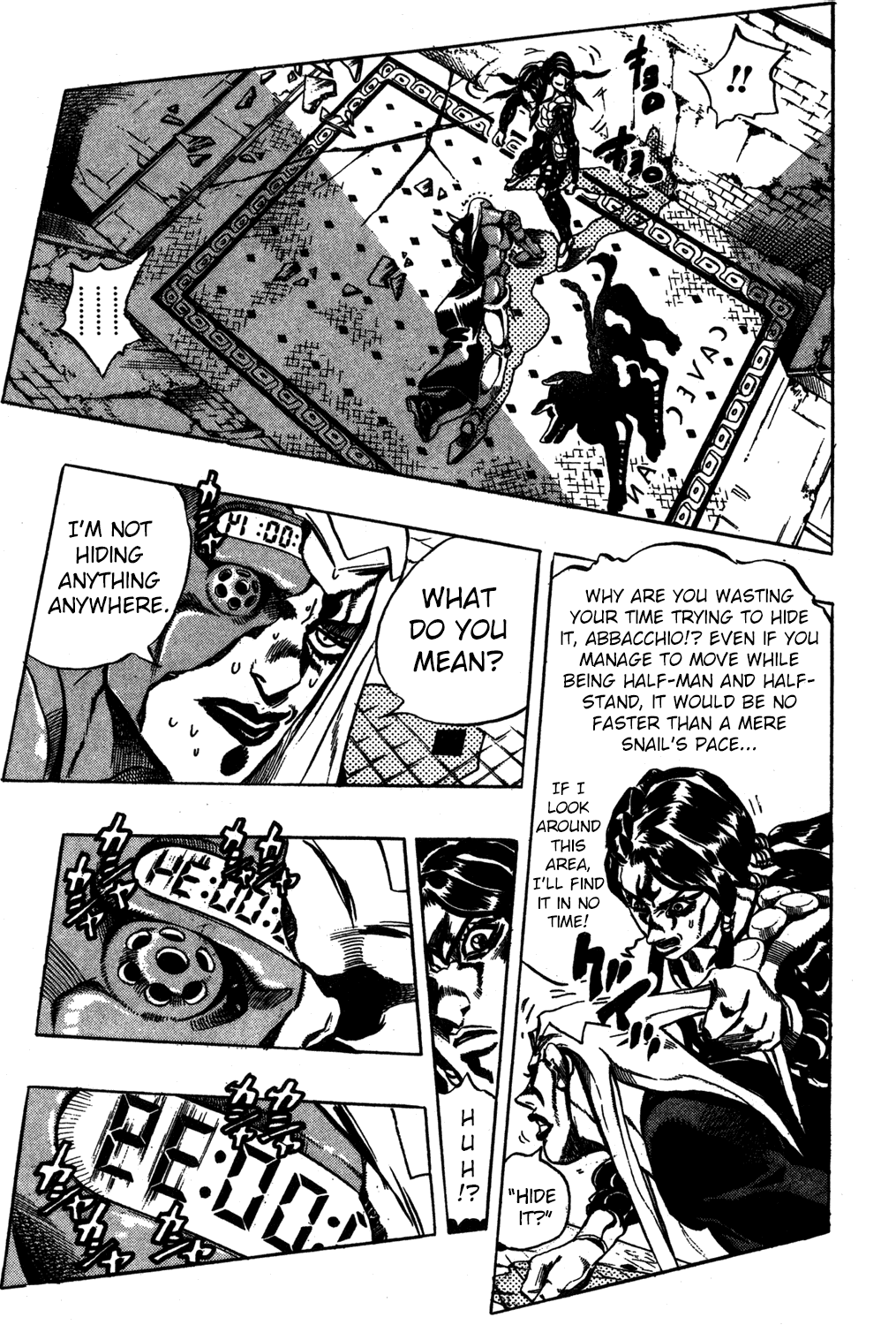 Jojo's Bizarre Adventure Part 5 - Vento Aureo - Vol.6 Chapter 44: Man In The Mirror And Purple Haze Part 5