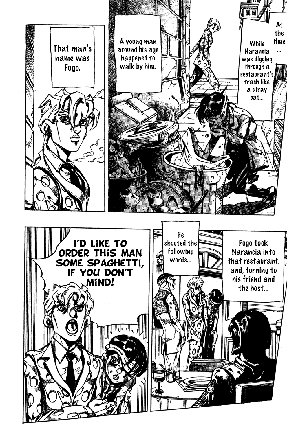 Jojo's Bizarre Adventure Part 5 - Vento Aureo - Vol.4 Chapter 33: Narancia's Aerosmith Part 3