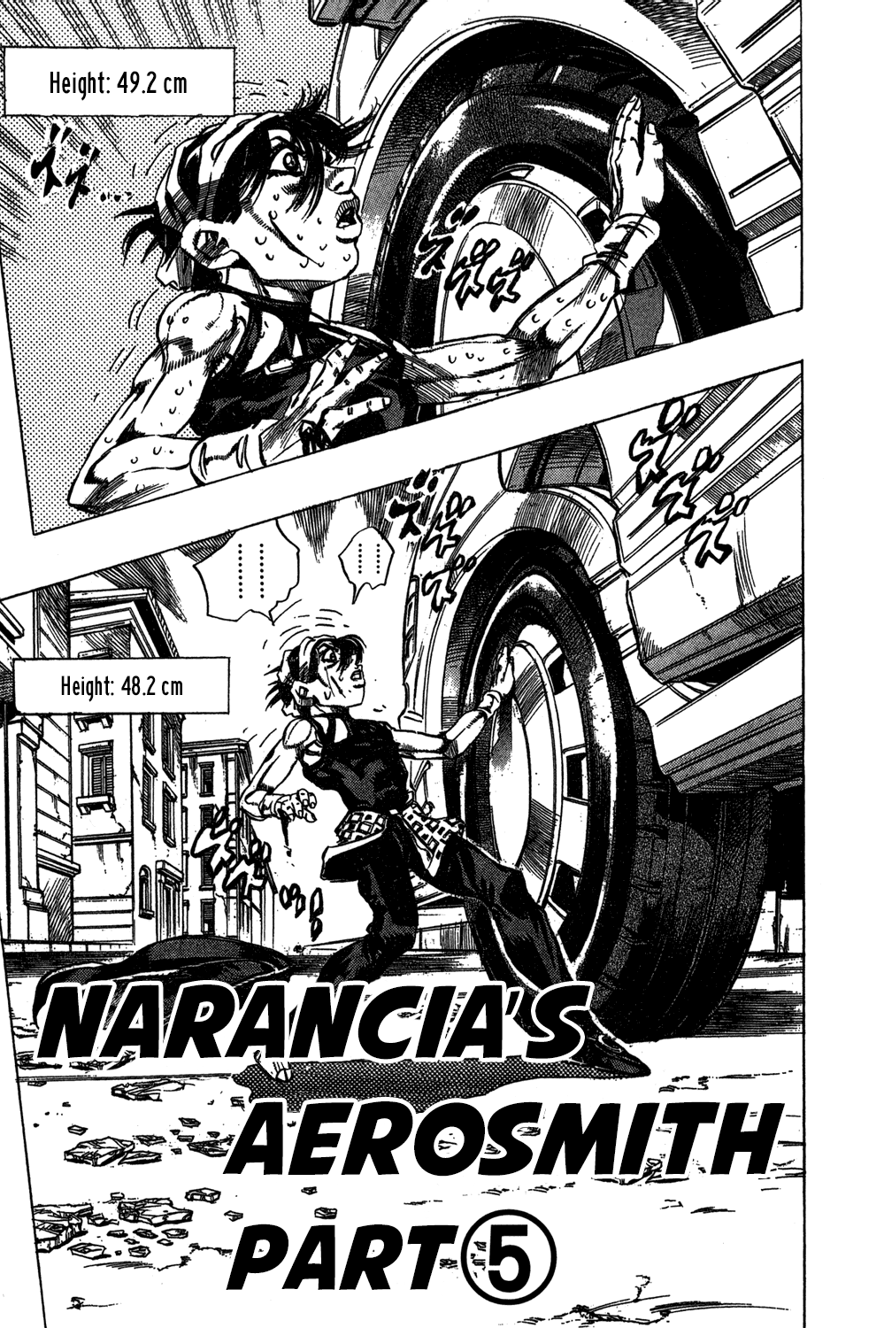 Jojo's Bizarre Adventure Part 5 - Vento Aureo - Vol.5 Chapter 35: Narancia's Aerosmith Part 5