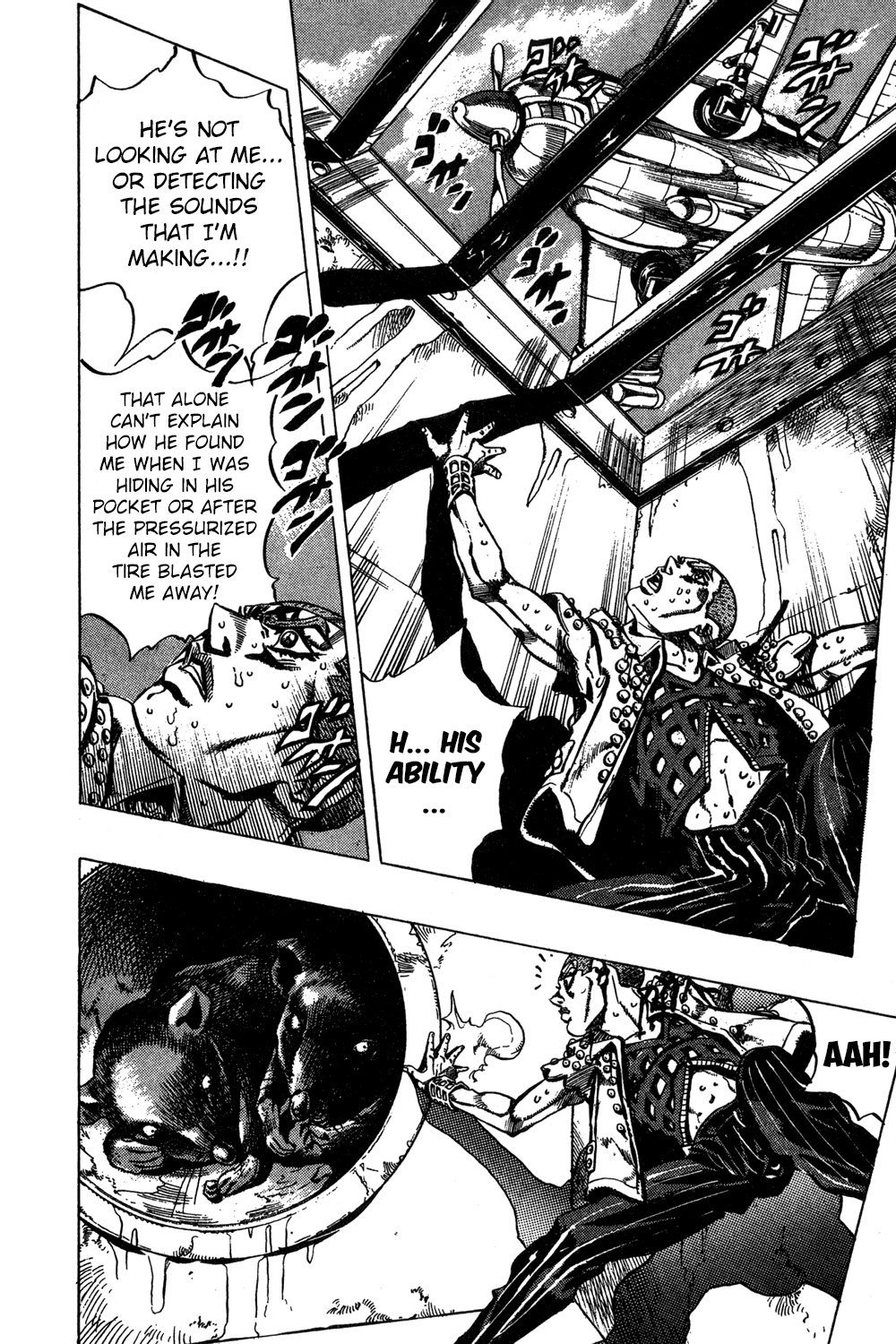 Jojo's Bizarre Adventure Part 5 - Vento Aureo - Vol.5 Chapter 35: Narancia's Aerosmith Part 5