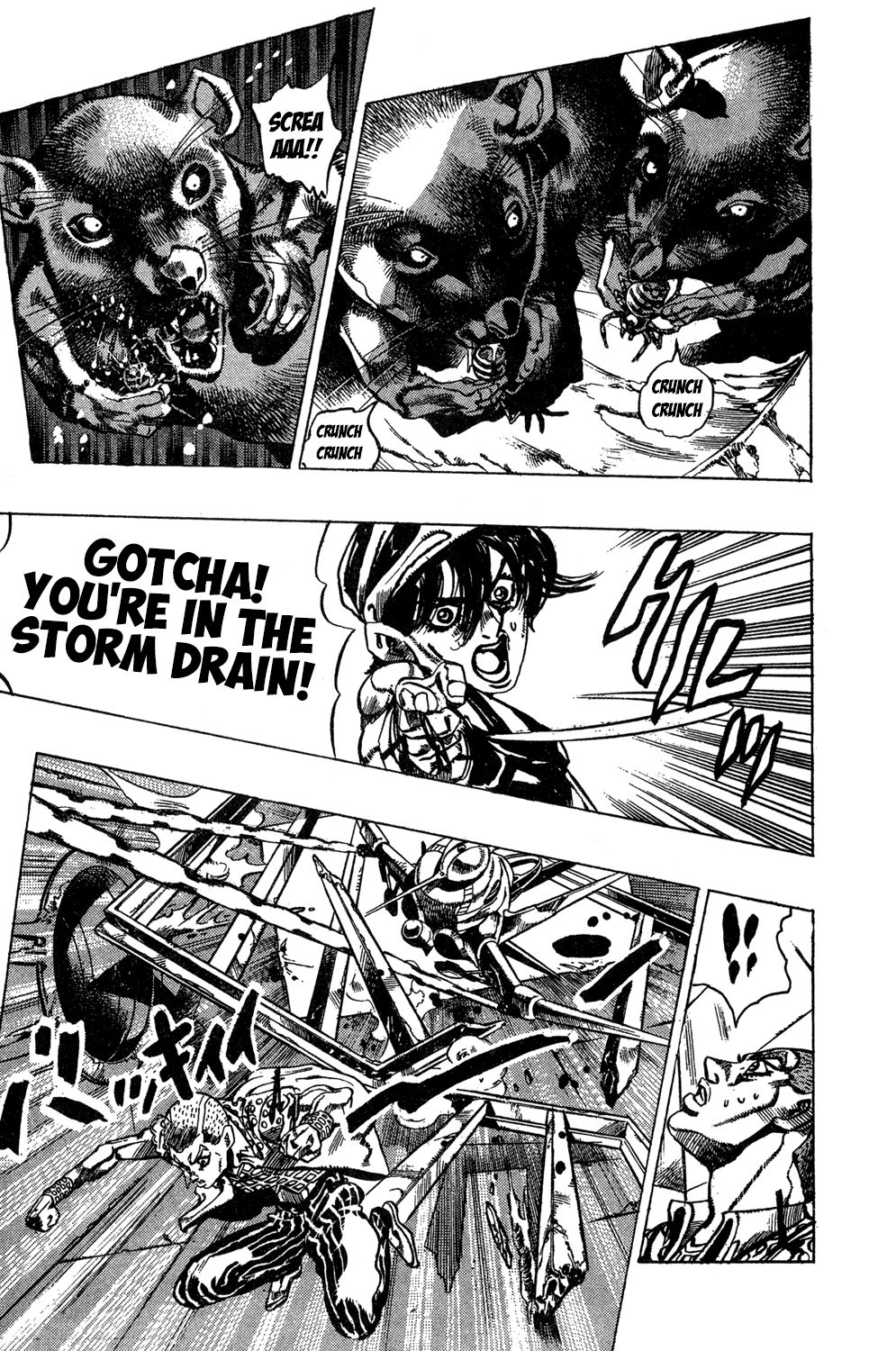 Jojo's Bizarre Adventure Part 5 - Vento Aureo - Vol.5 Chapter 35: Narancia's Aerosmith Part 5